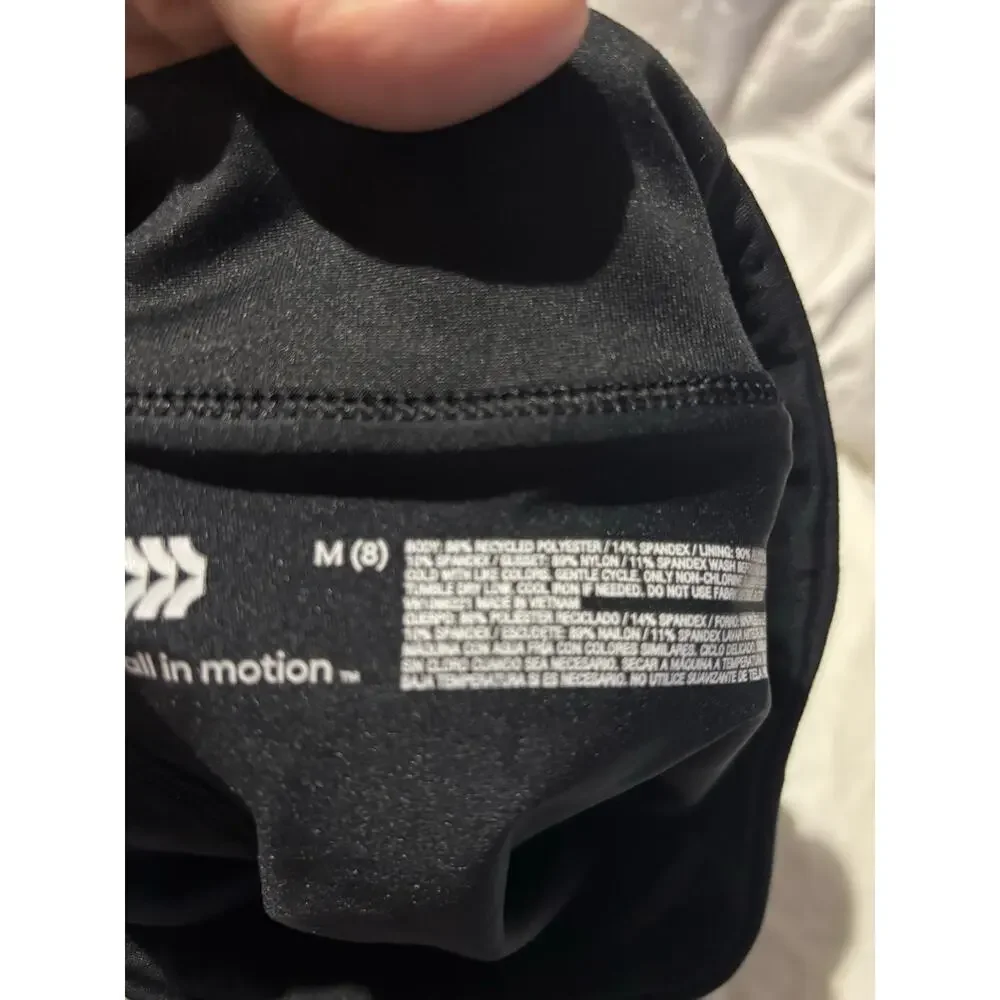 All In Motion m 8 black skort shorts skirt combo like New euc